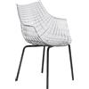 DRIADE poltroncina con gambe nere MERIDIANA - D22311A158B04