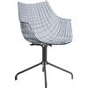 DRIADE poltroncina su piedini neri MERIDIANA - D22334A158B05