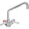 Amitek Rubinetto Miscelatore RBT100F - 2 Manopole - Portata Max Lt/Min 17