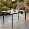 MIlani Home URANUS - tavolo da giardino in alluminio e laminato ad pressione hpl