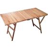 MIlani Home tavolo da giardino pieghevole salvaspazio in legno