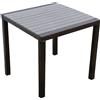 MIlani Home MYKONOS - tavolo da giardino in alluminio ricoperto di wicker