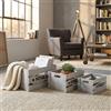 MIlani Home COOPER - set di 3 cassette in legno