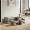 MIlani Home CARSON - set di 4 cassette in legno