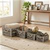 MIlani Home GREYSON - set di 4 cassette in legno