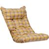 LIBEROSHOPPING Cuscino per sdraio dondolo poltrona relax imbottito - stile scozzese Yellow New