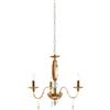 Ondaluce Lampadario a sospensione CECILIA in cristallo a 3 luci D73 cm AMBRA