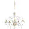 Ondaluce Lampadario a sospensione in cristallo D72 cm MARIATERESA liscio 5 luci
