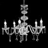 Ondaluce Lampadario sospeso DALLAS D75 cm in cristallo con finiture cromo 5 luci