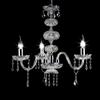 Ondaluce Lampadario sospeso DALLAS in cristallo D65 con finiture cromo da 3 luci