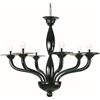 Cristalleria Murano Doge - Lampadario moderno in vetro di murano nero
