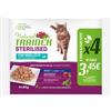 Trainer cat natural sterilised con merluzzo 4x85 g