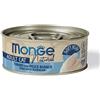 Monge Natural Jelly per Gatto da 80 gr Gusto Tonno e Pesce Bianco