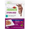 Natural Trainer Adult Sterilised Bocconcini in salsa 85 gr - Merluzzo Cibo umido per gatti