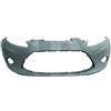 Paraurto anteriore verniciabile con fori fendinebbia per FORD FIESTA MK VI dal 2008 al 2012