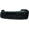 Paraurto posteriore verniciabile foro marmitta 10x5 $con fori sensore per VOLKSWAGEN POLO dal 2009 al 2014