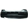 Paraurto posteriore verniciabile foro marmitta 17x20 $con fori sensore per VOLKSWAGEN POLO dal 2009 al 2014