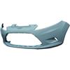 Paraurto anteriore verniciabile senza fori fendinebbia per FORD FIESTA MK VI dal 2008 al 2012