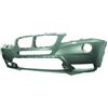 Paraurto anteriore verniciabile con fori lavafari per BMW X3 F25 dal 2011 al 2014