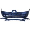 Paraurto anteriore verniciabile completo di modanature 04-01-12-03 per RENAULT CLIO dal 2001 al 2005
