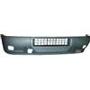 Paraurto anteriore nero con fori fendinebbia per IVECO DAILY dal 2000 al 2006