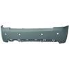 Paraurto posteriore verniciabile con fori sensore per CITROEN C2 dal 2003 al 2008