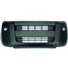 Paraurto anteriore nero con fori fendinebbia per FIAT FIORINO/QUBO dal 2007 al 2015