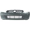 Paraurto anteriore nero con fori sensore mod. Vito per MERCEDES-BENZ VITO dal 2010 al 2014