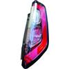Fanale posteriore cornice interna nera $portalampada a incastro per FIAT PUNTO dal 2012 lato destro passeggero