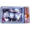 Proiettore reg. manuale fan bianco 03-86-09-96 per FIAT PANDA dal 1986 al 2003 lato sinistro guidatore