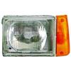 Proiettore reg. manuale fan arancio 03-86-09-96 per FIAT PANDA dal 1986 al 2003 lato sinistro guidatore