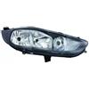Proiettore nero per FORD FIESTA MK VI dal 2012 al 2017 lato destro passeggero
