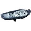 Proiettore nero per FORD FIESTA MK VI dal 2012 al 2017 lato sinistro guidatore