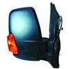Retrovisore elettrico nero abbattibile braccio corto freccia arancio per FORD TRANSIT dal 2014 lato sinistro guidatore