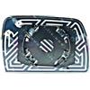 Piastra specchio retrovisore termica per BMW X3 E83 dal 2006 al 2010 lato sinistro guidatore
