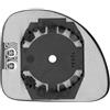 Piastra specchio retrovisore termica superiore per FIAT MULTIPLA dal 1998 al 2004 lato sinistro guidatore