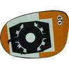 Piastra specchio retrovisore termica 09-09-01-12 per FORD KA dal 2008 al 2016 lato destro passeggero