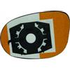 Piastra specchio retrovisore 09-09-01-12 per FORD KA dal 2008 al 2016 lato destro passeggero