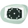 Piastra specchio retrovisore termica per NISSAN JUKE dal 2010 al 2014 lato destro passeggero