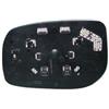 Piastra specchio retrovisore termica per TOYOTA YARIS dal 2009 al 2011 lato sinistro guidatore