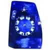 Piastra specchio retrovisore termica superiore per FORD TRANSIT CUSTOM dal 2012 lato sinistro guidatore