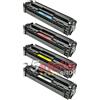 MULTIPACK 4 TONER COMPATIBILI PER HP COLOR LASERJET CP 1210 1215 1215N 1217 1510 1514 1515 1515N 1518 1518NI CM 1312 1312NFI 1312MFP CARTUCCE 125A NERO+COLORI - NO-NAME