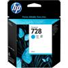 F9J67A Cartuccia HP 728 130 ml Ciano
