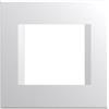 TEM PLACCA 2 DI 2 MODULI SCATOLA TONDA D60 BIANCO LUCIDO SERIE L OL20-TEMOL20PW-U