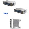 CLIMATIZZATORE DUAL CANALIZZATO 9+18 AUX DC INVERTER A++A+ LINEA 2026 PREDISPOSIZIONE WI-FI GAS R-32 U.E AM3-H27/4DR3C