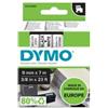 DYMO Nastro D1 standard 409130 - 9 mm x 7 mt - PL - nero-bianco - Dymo (unità vendita 1 pz.)