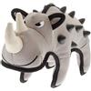 Ferribiella Spa Ferribiella Gioco Peluche per Cani Rinoceronte con Punte in Gomma 28 cm