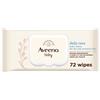 JOHNSON & JOHNSON SpA Aveeno Baby Salviettine - Salviette detergenti viso e corpo per bambini - 72 pezzi