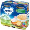 Mellin Pappa Completa Verdure, Pastina e Formaggio 2x200g - Alimentazione per Bambini 6 Mesi+