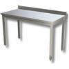 Ristoattrezzature Modello: 81460011500,Tavolo pasticceria con alzatina in acciaio inox 4 gambe 2200x900x870h mm